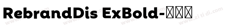 RebrandDis ExBold字体转换